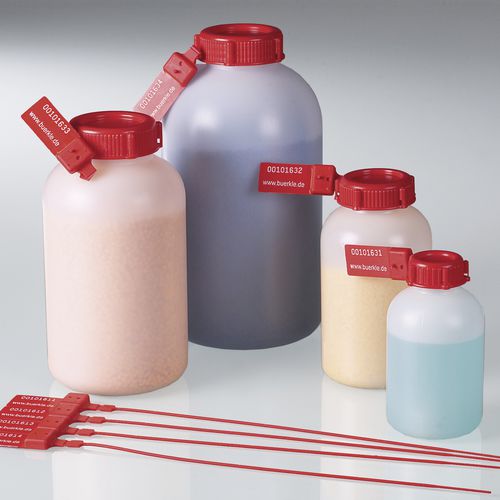 Zylindrisches Fläschchen - 0322 series - Bürkle - HDPE / mit Stöpsel / für Labor