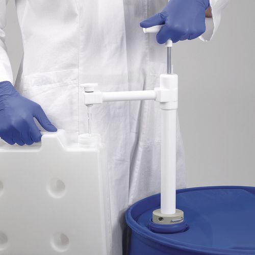 Kolbenpumpe - 5606 series  - Bürkle - für Chemikalien / manuell / halb eingetaucht