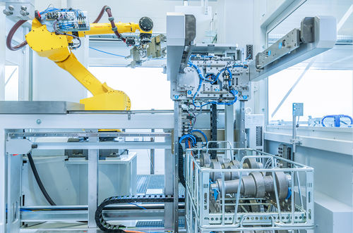 Entgrat-Roboterzelle - WMS-engineering Werkzeuge-Maschinen-Systeme GmbH - für Materialumschlag