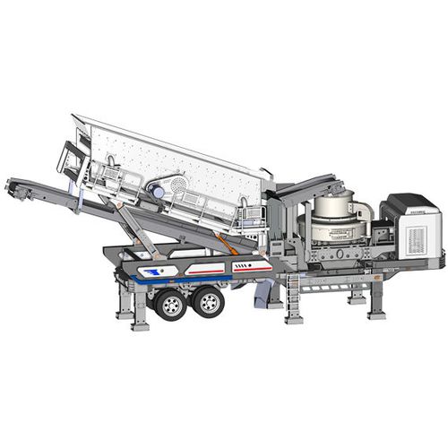 Brechanlage mit Vertikalachse - Shibang Industry & Technology Group Co., Ltd. - mobil / mit Gummireifen / für Sand