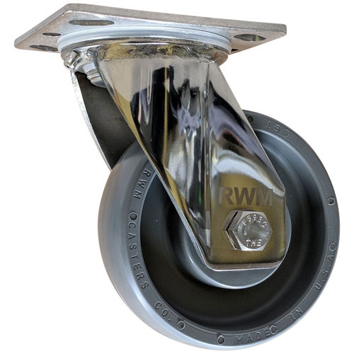 Lenkrolle - S45  - RWM Casters - mit Grundplatte / mit Kugellager / für mittelschwere Lasten