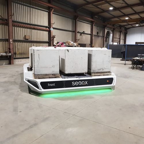 2-Achsen-Elektrotransporter - 20T omni transporter + 6D-deck - Seaqx NV - Rundstrahl / funkgesteuert / mit optischer Führung
