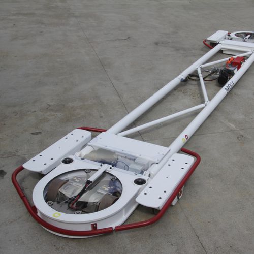 Fahrerloses Transportsystem / für Materialumschlag - 15T ultra-flat omni directional transporter - Seaqx NV - für schwere Lasten / für die Montage / elektrisch