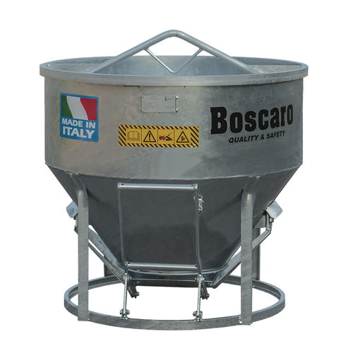 Konischer Betonkübel - C-ZN series - Boscaro s.r.l. - Bodenablauf / galvanisiertem Stahl