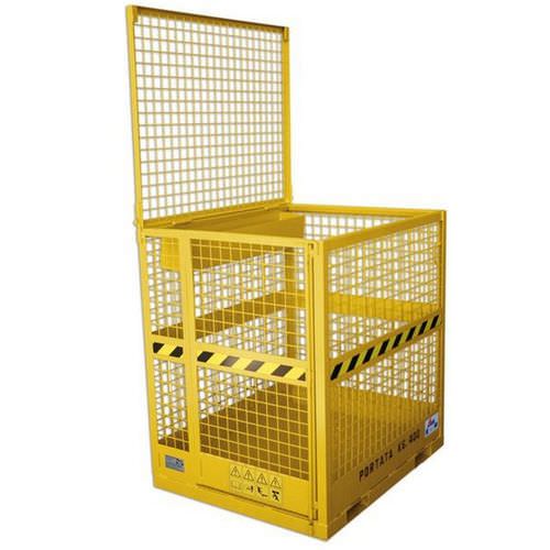 Hubarbeitsbühne auf Gabelstapler montierte - max. 400 kg, 1 000 x 1 000 x 2 100 mm | CRM series - Boscaro s.r.l.