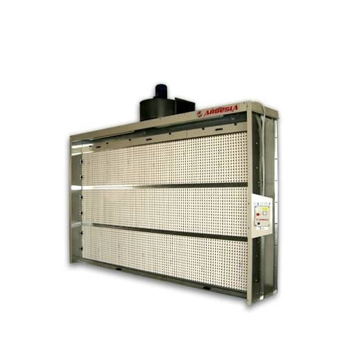 Offene Lackierkabine - Big Silver - ARDESIA - für Einzelteile / Trockenfilter