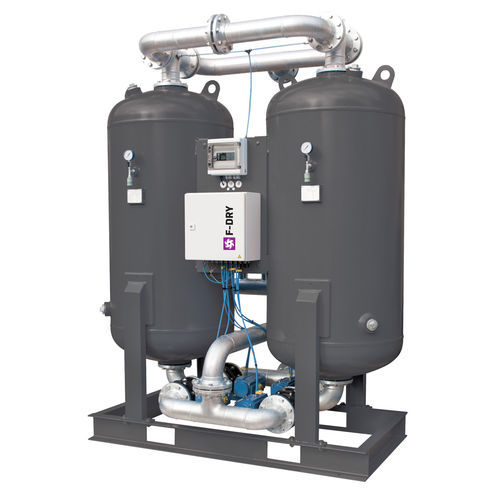 Drucklufttrockner mit Kompressionswärme-Rückgewinnung - F-DRY - OMEGA AIR d.o.o. Ljubljana - durch kaltregenerierende Adsorption / mittelgroß / Qualitätsprodukt