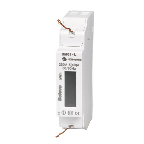 Einphasiger elektrischer Energiezähler - SM01 series - Yueqing Hean Electrical Co., Ltd. - für DIN-Schiene / 50 Hz / mit LCD-Display