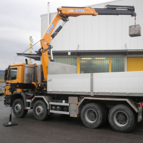 LKW-montierter Kran - 225  - Effer S.p.a - Gelenkausleger / für Baustelle / zum Laden