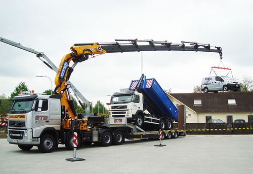 LKW-montierter Kran - 1355  - Effer S.p.a - Gelenkausleger / für Hochleistungsanwendungen / zum Laden