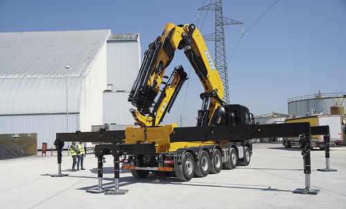 LKW-montierter Kran - iQ.2255 HP - Effer S.p.a - Teleskop / für Gebäudefassaden / für Hubanwendungen