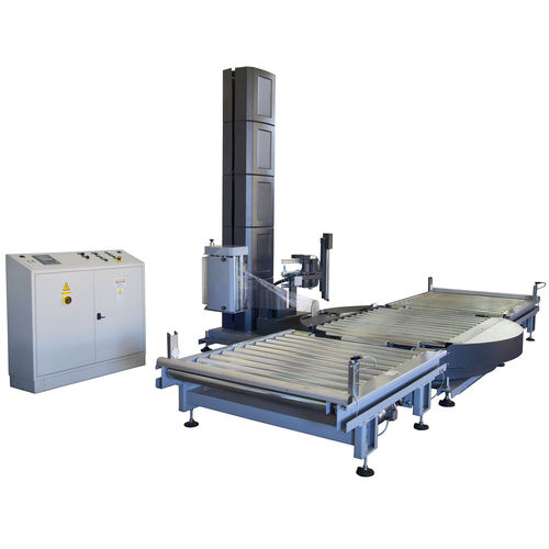 Stretchwickler mit Drehteller - HUD-2040 - Humboldt Verpackungstechnik GmbH - vollautomatisch / für Industrieanwendungen / für Möbel