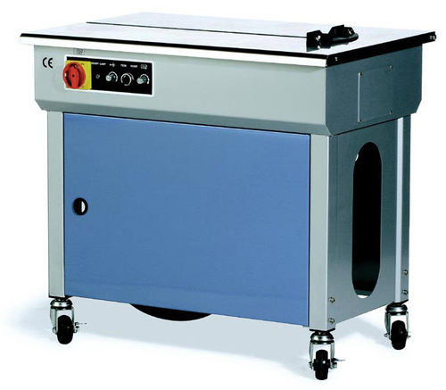 Halbautomatische Umreifungsmaschine - 24 p/min, 850 x 560 x 780-950 mm | HU-545 - Humboldt Verpackungstechnik GmbH - horizontal