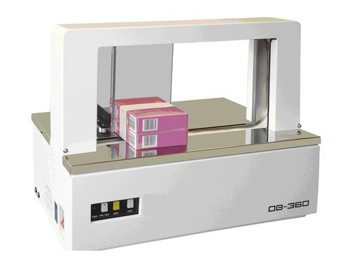 Bandwickelmaschine mit Klebeband - 30 p/min, 570 x 282 x 488 mm | OB-360 - Humboldt Verpackungstechnik GmbH - Nassklebeband