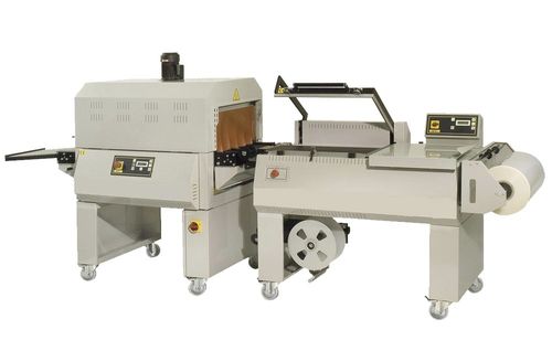 Halbautomatischer Winkelschweißer - 600 p/h | HU-FP-60 - Humboldt Verpackungstechnik GmbH - mit Schrumpftunnel