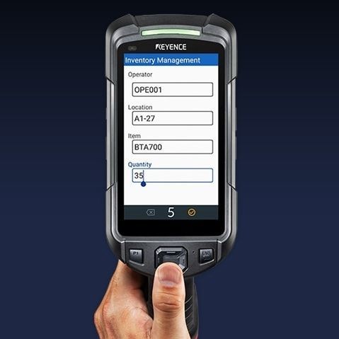 Terminal mit Touchscreen - BT-A700G - Keyence - Handgerät / mobil / 1280 x 720