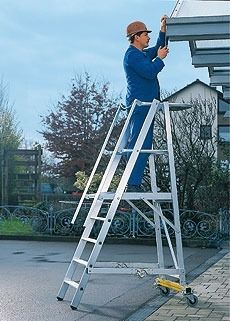Aluminiumleiter - Hofe Regalsysteme - mobil / Falt / für Bedachungen