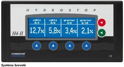 Feuchtigkeitsmessgerät für Beton - H4-II Sonde MO2 - Hydrostop - Mikrowellen / mit Digitalanzeige / Einbau