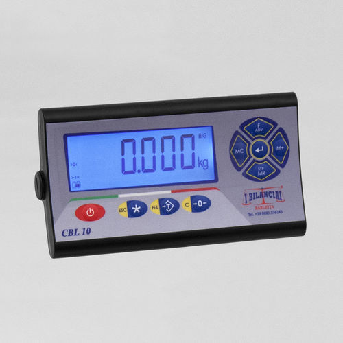 Wägeindikator mit LCD-Anzeige - CBL10  - I Bilanciai Srl - mit Zifferblatt-Anzeige / einbaufähig / wandmontiert