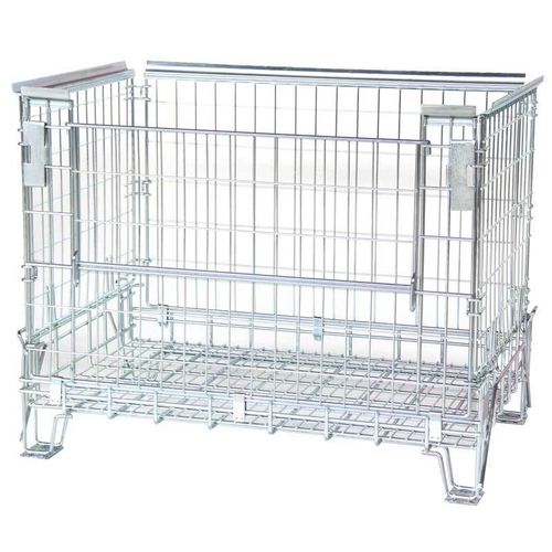 Maschendraht-Palettenbox - PCMK120810 EMAK - Arcawa GmbH - Lager / zusammenklappbar / stapelbar