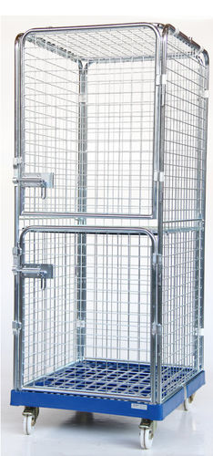 Mehrzweck-Rollcontainer - SRCP0708-2T - Arcawa GmbH - Drahtgewebe / 4-Flügel / verriegelbar