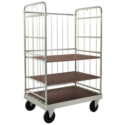 Mehrzweck-Rollcontainer -  AKM140-2B - Arcawa GmbH - Fachböden / Drahtgewebe / 3 Seitenwände