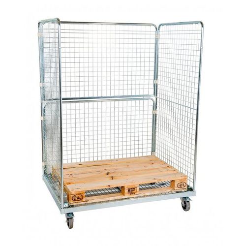 Mehrzweck-Rollcontainer -  MRE130918 -3S-50 - Arcawa GmbH - Drahtgewebe / 3 Seitenwände