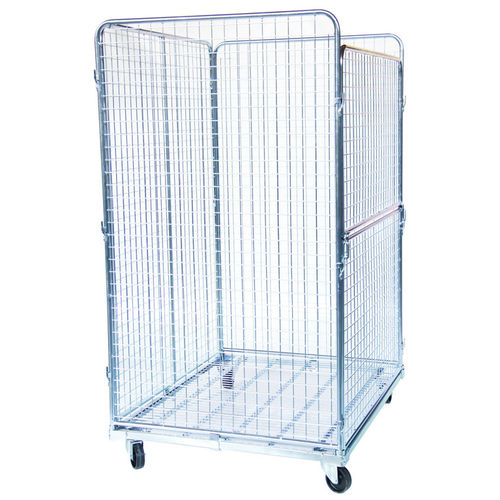 Mehrzweck-Rollcontainer - MR121018-4S50 - Arcawa GmbH - Drahtgewebe / 4-Flügel
