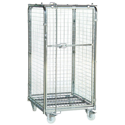 Mehrzweck-Rollcontainer - SRC070815 - Arcawa GmbH - 4-Flügel / Drahtgewebe / verriegelbar