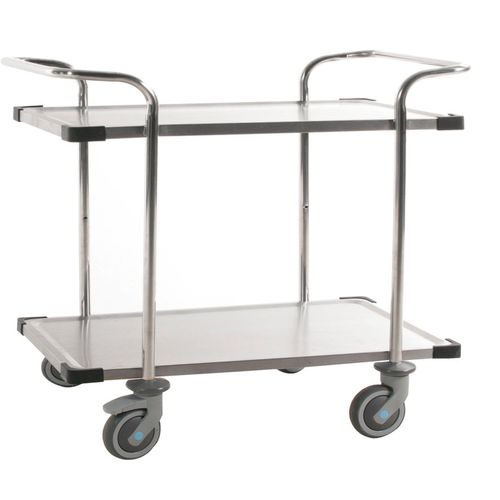 Versorgungswagen - AKM 60364-D - Arcawa GmbH - Edelstahl / 2 Ebenen / mit Lenkrolle