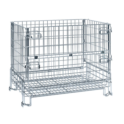Maschendraht-Palettenbox - PCMK120810 - Arcawa GmbH - Lager / Transport / zusammenklappbar