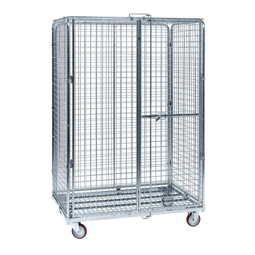 Fachböden-Rollcontainer - SRC120818 - Arcawa GmbH - Drahtgewebe / diebstahlsicher