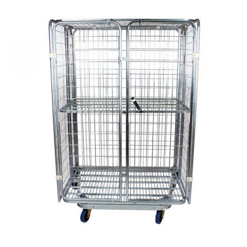 Fachböden-Rollcontainer - SRCE1208-N2-50 - Arcawa GmbH - Drahtgewebe / diebstahlsicher