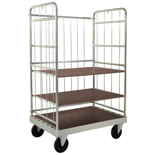 Transportwagen - AKM 140-2B - Arcawa GmbH - galvanisiertem Stahl / Fachböden / für Plattform