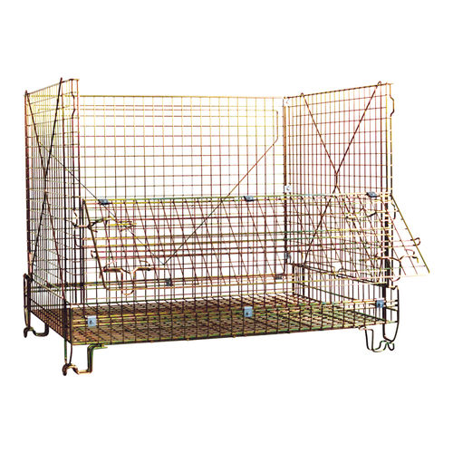 Maschendraht-Palettenbox - PCMK14511412 MAX - Arcawa GmbH - Lager / zusammenklappbar / stapelbar
