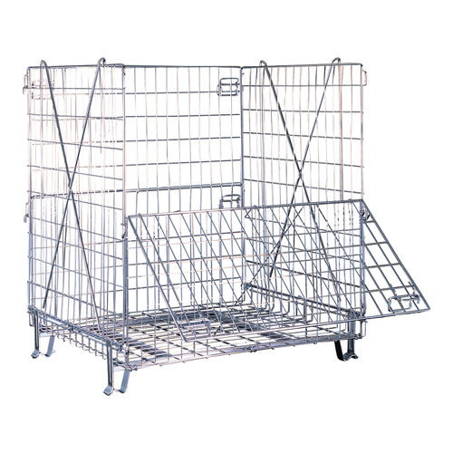 Maschendraht-Palettenbox - PCLG101010 - Arcawa GmbH - Lager / Transport / zusammenklappbar
