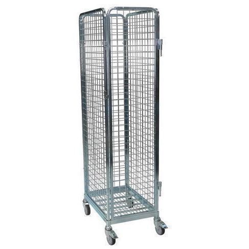 Fachböden-Rollcontainer - MRE040618-4S50 - Arcawa GmbH - 4-Flügel / Metall / Drahtgewebe