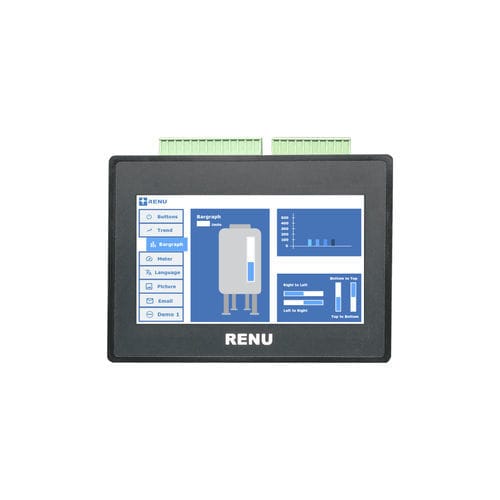 HMI mit resisitivem Touchscreen - FP2043TN-LE1208P-A0402U-V3 - Renu Electronics GmbH - einbaufähig / 480 x 272 / RISC