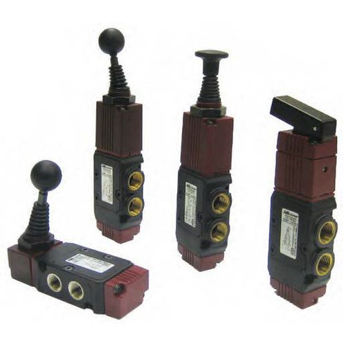 Pneumatik-Wegeventil / Schieber - 125 VMR series - Aircomp by Stampotecnica - mit manueller Bedienung / 5/2-Wege / 5/3-Wege