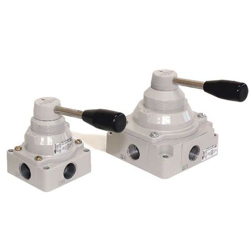 Pneumatik-Wegeventil / Dreh - 130 VM  - Aircomp by Stampotecnica - mit Hebel / 4/2-Wege / 4/3-Wege