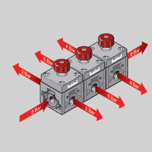 Luftdruckregler - 035 series - Aircomp by Stampotecnica - Kolben / einstufig / Industrie