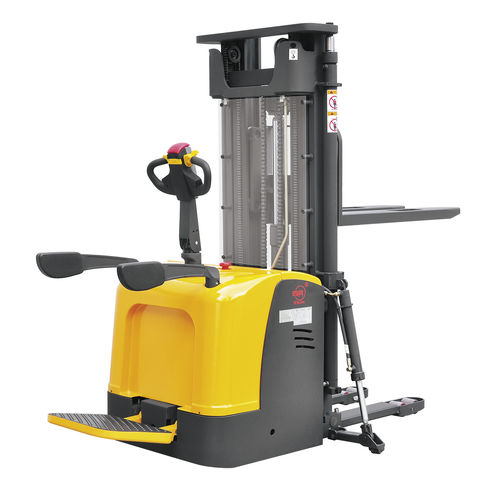 Elektrischer Stapler - CDDK20 - NINGBO RUYI JOINT STOCK CO., LTD - mit Fahrerplattform / Stand / seitlich