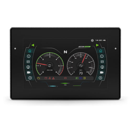HMI mit kapazitivem Touchscreen - OPUS B4e - Topcon Electronics GmbH & Co. KG - einbaufähig / Handgerät / 800 x 480