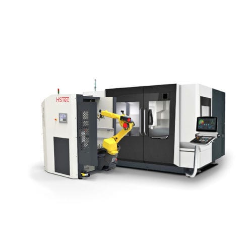 Roboterzelle für Materialumschlag - HSTec Brand of the CHIRON Group - Mess / für Zusammenbau / Bearbeitung