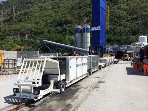 Multifunktionsfahrzeug - TLC - Ascom SpA - für Tunnelbohrung / Diesel