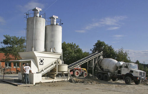 Semi-mobile Betonmischanlage - C1200 - fibo intercon - kompakt