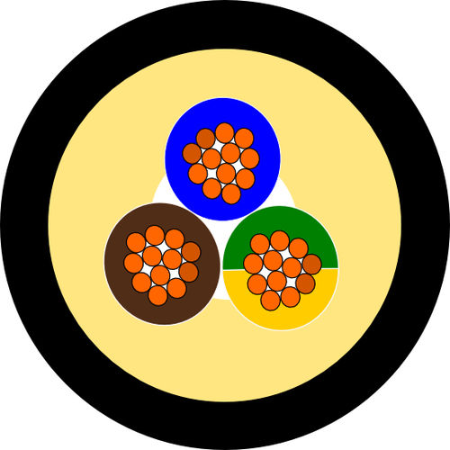 Versorgungs-Stromkabel - FR2OR - Spina Group - isoliert / für Untergrund / flexibel