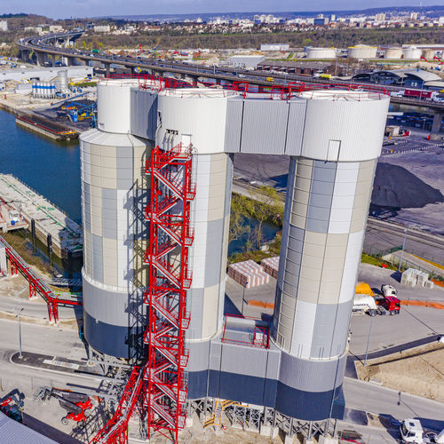 Silo mit konischem Boden - EUROMECC - für Zement / verzinkt / für Schifffahrtsanwendungen