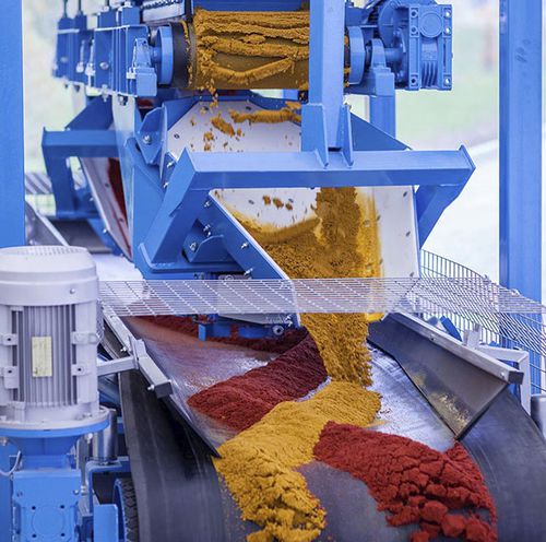 Verteilungstrichter - EURO COLORMIX  - EUROMECC - für Beton / mit Bandförderer