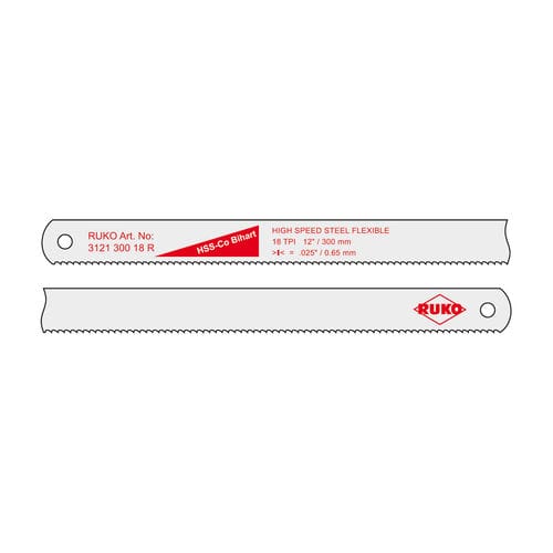 Bügelsägeblatt - 31 series  - RUKO GmbH Präzisionswerkzeuge - HSS / für Stahl / feingezahnt
